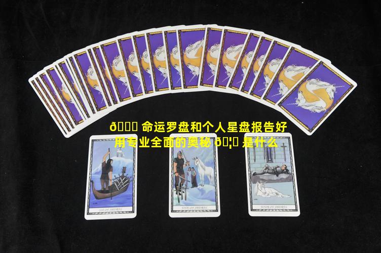 🐒 命运罗盘和个人星盘报告好用专业全面的奥秘 🦊 是什么